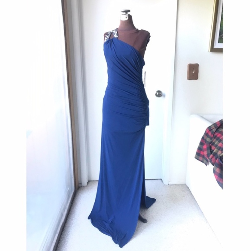 Laundry by Shelli Segal Starlite blue gown